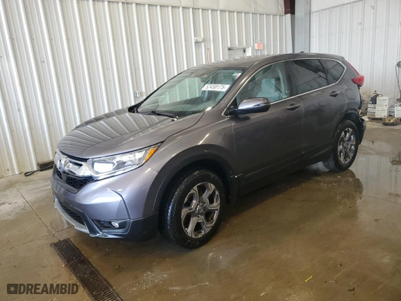 2018 Honda CR-V EX with VIN 7FARW2H59JE023849, listed as a Copart auction lot 52458175 with 65,719 mi miles and Clean Title. Bid and sale history available at carsss.com. Image 1.