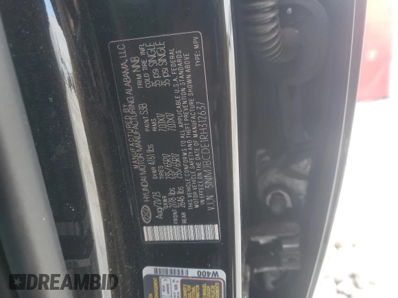 2024 Hyundai Tucson SEL with VIN 5NMJBCDE1RH312637, listed as a Copart auction lot 43717475 with 11,971 mi miles and Salvage Title. Bid and sale history available at carsss.com. Image 13.