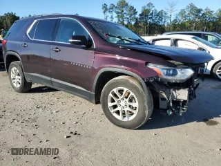 2020 Chevrolet Traverse LT Cloth z VIN 1GNERGKW0LJ238992, wystawiony jako Copart lot #82382453 z przebiegiem Nie podano mil oraz Szkoda całkowita • Salvage title. Historia ofert i sprzedaży dostępna na DreamBid. Obrazek 4.
