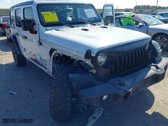 2018 Jeep Wrangler Unlimited Sport S with VIN 1C4HJXDG0JW140869, listed as a IAAI auction lot 41623256 with 112,197 mi miles. Bid and sale history available at carsss.com. Image 6.