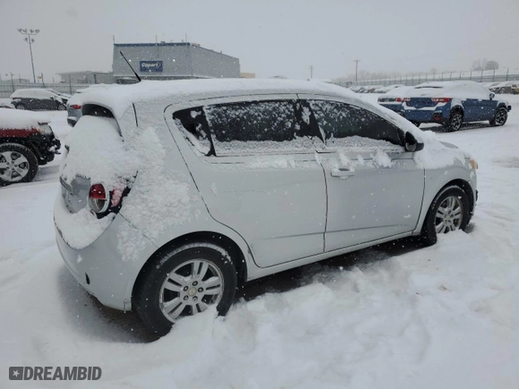 2014 Chevrolet Sonic LT with VIN 1G1JC6SH5E4100640, listed as a Copart auction lot 87554095 with 146,110 mi miles and Clean Title. Bid and sale history available at carsss.com. Image 3.
