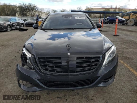 2015 Mercedes-Benz S 550 with VIN WDDUG8CB9FA159827, listed as a Copart auction lot 48759755 with 105,894 mi miles and Salvage Title. Bid and sale history available at DreamBid. Image 5.