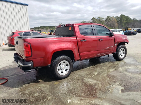 2021 Chevrolet Colorado 2WD Work Truck with VIN 1GCGSBEN8M1214842, listed as a Copart auction lot 49068625 with 70,811 mi miles and Salvage Title. Bid and sale history available at carsss.com. Image 3.