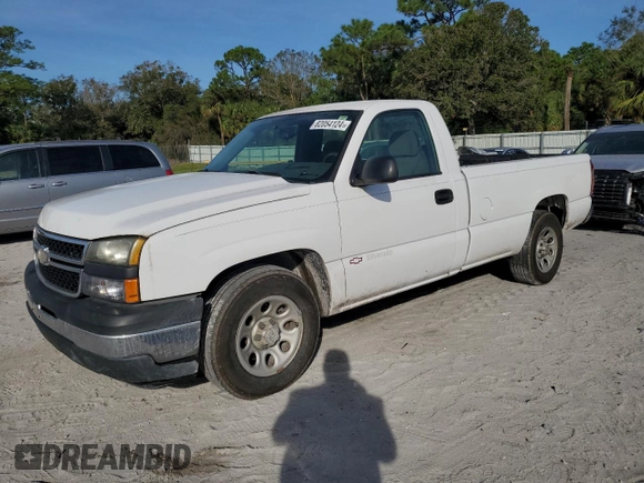 2006 Chevrolet Silverado 1500 Work Truck with VIN 1GCEC14V46E262639, listed as a Copart auction lot 82054124 with 226,003 mi miles and Clean Title. Bid and sale history available at carsss.com. Image 1.