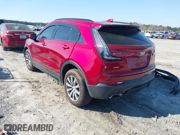 2019 Cadillac XT4 AWD Sport with VIN 1GYFZFR46KF229396, listed as a IAAI auction lot 41775481 with 52,430 mi miles and . Bid and sale history available at DreamBid. Image 3.