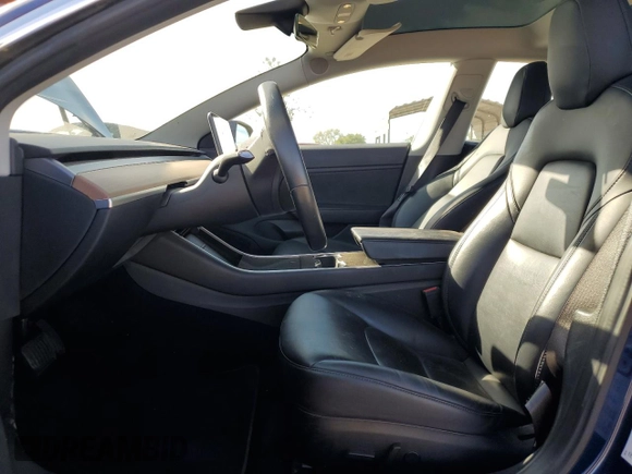 2018 Tesla Model 3 Long Range Battery with VIN 5YJ3E1EA6JF040351, listed as a Copart auction lot 52710835 with 89,360 mi miles and Salvage Title. Bid and sale history available at DreamBid. Image 7.