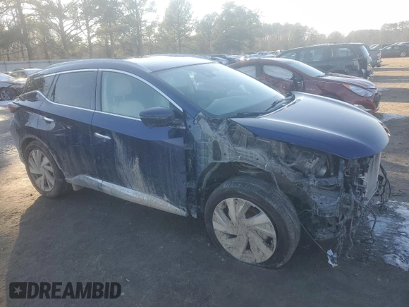 2023 Nissan Murano SL with VIN 5N1AZ2CJ2PC125970, listed as a Copart auction lot 88108305 with 49,885 mi miles and Salvage Title. Bid and sale history available at DreamBid. Image 4.