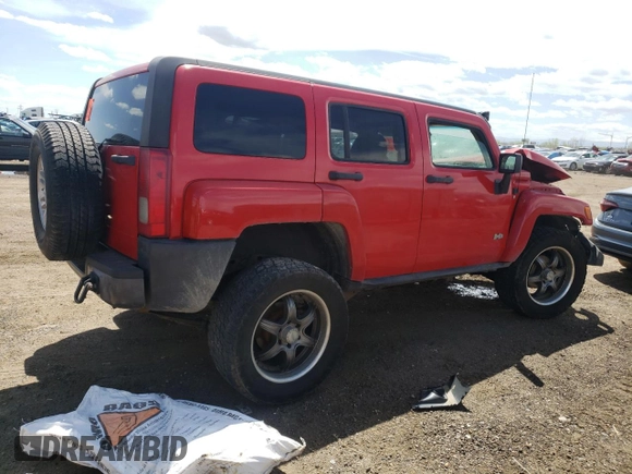 2007 Hummer H3 SUV with VIN 5GTDN13E378107824, listed as a Copart auction lot 56253784 with 172,007 mi miles and Salvage Title. Bid and sale history available at carsss.com. Image 3.