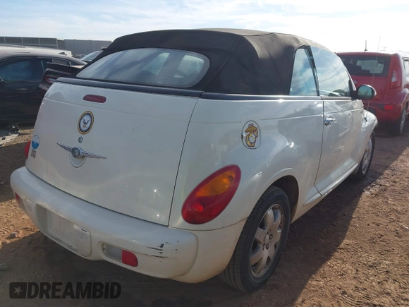 2005 Chrysler PT Cruiser with VIN 3C3EY55X55T530285, listed as a IAAI auction lot 41498283 with 155,634 mi miles and . Bid and sale history available at DreamBid. Image 4.