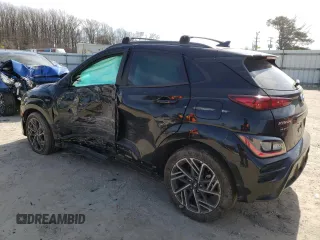 2022 Hyundai Kona N Line with VIN KM8K3CA35NU794693, listed as a Copart auction lot 40448973 with 14,235 mi miles. Bid and sale history available at carsss.com. Image 2.