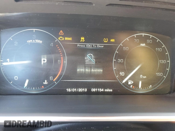 2016 Land Rover Range Rover z VIN SALGR2KF0GA315671, wystawiony jako Copart lot #75349474 z przebiegiem 81 154 mil mil oraz Nie do naprawy • Non repairable. Historia ofert i sprzedaży dostępna na DreamBid. Obrazek 9.
