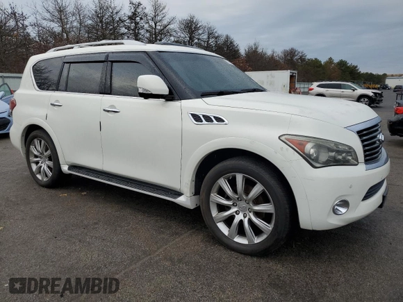2013 Infiniti QX56 with VIN JN8AZ2NE6D9060512, listed as a Copart auction lot 82488344 with 139,191 mi miles and Clean Title. Bid and sale history available at carsss.com. Image 4.