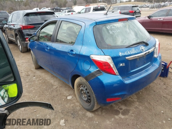 2013 Toyota Yaris L with VIN JTDKTUD37DD544926, listed as a IAAI auction lot 41474717 with 1 mi miles. Bid and sale history available at carsss.com. Image 3.