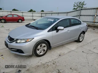 2015 Honda Civic LX z VIN 19XFB2F59FE060541, wystawiony jako Copart lot #58024495 z przebiegiem 76 472 mil mil oraz Szkoda całkowita • Salvage title. Historia ofert i sprzedaży dostępna na DreamBid. Obrazek 1.