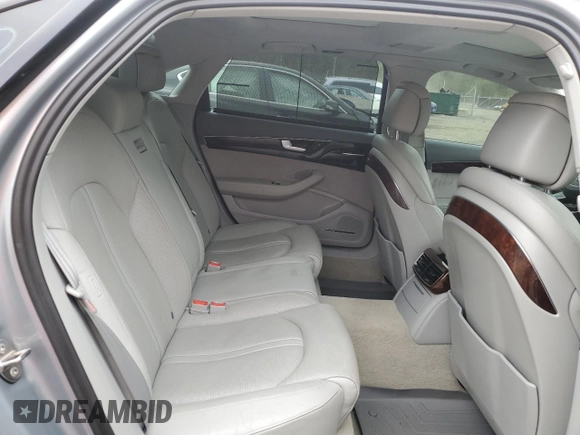 2012 Audi A8 L with VIN WAURVAFD3CN018800, listed as a Copart auction lot 53815475 with 85,417 mi miles and Salvage Title. Bid and sale history available at carsss.com. Image 10.