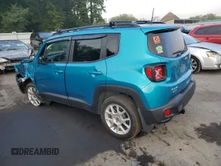 2022 Jeep Renegade Latitude z VIN ZACNJDB10NPN70675, wystawiony jako Copart lot #60787825 z przebiegiem 46 865 mil mil oraz Szkoda całkowita • Salvage title. Historia ofert i sprzedaży dostępna na DreamBid. Obrazek 2.