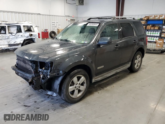 2008 Ford Escape Limited with VIN 1FMCU941X8KE30509, listed as a Copart auction lot 66380644 with 169,950 mi miles and Salvage Title. Bid and sale history available at carsss.com. Image 1.
