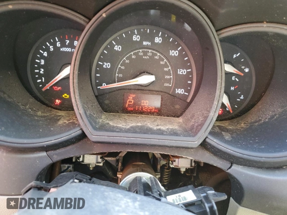 2014 Kia Rio EX with VIN KNADN5A39E6419443, listed as a Copart auction lot 78812034 with 111,229 mi miles and Salvage Title. Bid and sale history available at carsss.com. Image 9.