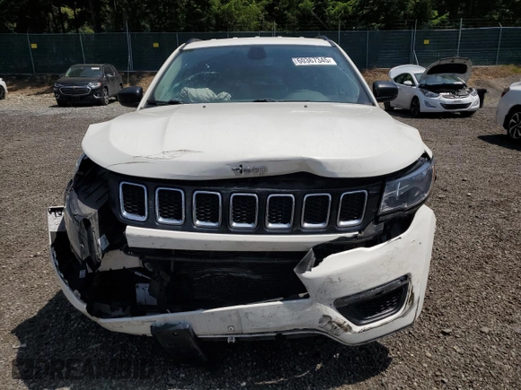 2020 Jeep Compass Sport with VIN 3C4NJCAB0LT170225, listed as a Copart auction lot 60367345 with 84,370 mi miles and Salvage title. Bid and sale history available at DreamBid. Image 5.