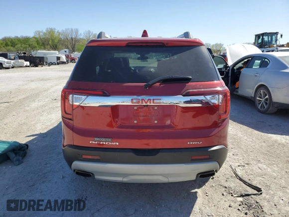 2023 GMC Acadia SLT with VIN 1GKKNULS3PZ140164, listed as a Copart auction lot 53366915 with 46,759 mi miles and Salvage title. Bid and sale history available at DreamBid. Image 6.