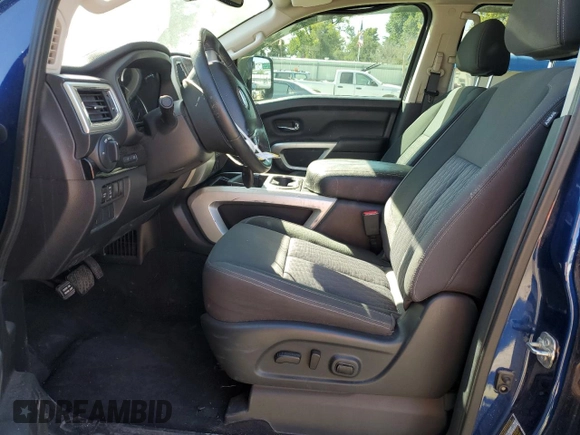 2020 Nissan Titan Platinum Reserve with VIN 1N6AA1EF4LN511588, listed as a Copart auction lot 73942854 with 40,899 mi miles and Salvage title. Bid and sale history available at DreamBid. Image 7.