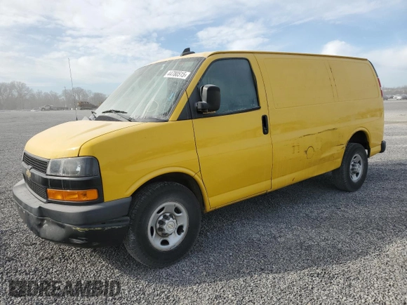 2020 Chevrolet Express Cargo Van with VIN 1GCWGAFPXL1226464, listed as a Copart auction lot 44780515 with 149,395 mi miles and Clean Title. Bid and sale history available at carsss.com. Image 1.