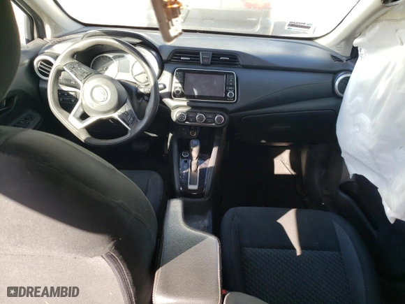 2020 Nissan Versa S with VIN 3N1CN8DV7LL912587, listed as a Copart auction lot 75858734 with 58,444 mi miles and Salvage Title. Bid and sale history available at carsss.com. Image 8.