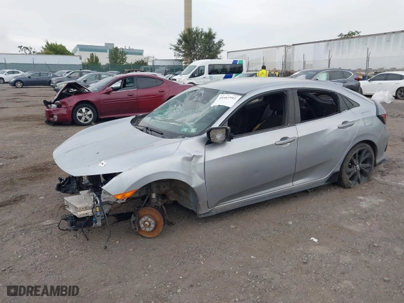 2019 Honda Civic Hatchback Sport with VIN SHHFK7G43KU210486, listed as a IAAI auction lot 40383982 with 1 mi miles. Bid and sale history available at carsss.com. Image 16.