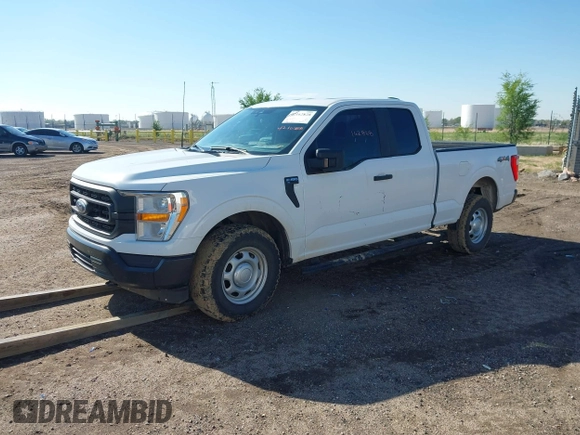2021 Ford F-150 XL with VIN 1FTFX1E59MFC09787, listed as a IAAI auction lot 42162828 with 96,215 mi miles and . Bid and sale history available at DreamBid. Image 2.