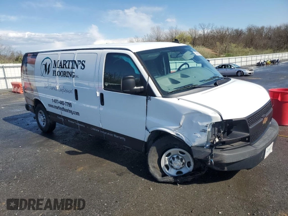 2017 Chevrolet Express Cargo with VIN 1GCWGBFF8H1109759, listed as a Copart auction lot 52884505 with 100,016 mi miles and Salvage title. Bid and sale history available at DreamBid. Image 4.