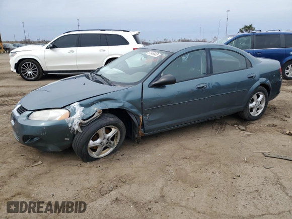 2005 Dodge Stratus SXT z VIN 1B3EL46X25N574295, wystawiony jako Copart lot #51846645 z przebiegiem 135 642 mil mil oraz Czysty tytuł • Clean title. Historia ofert i sprzedaży dostępna na DreamBid. Obrazek 1.