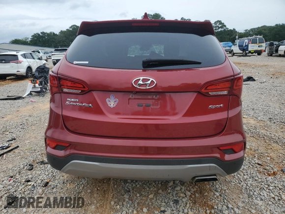 2017 Hyundai Santa Fe 2.4L with VIN 5XYZU3LB2HG399557, listed as a Copart auction lot 58777505 with 69,428 mi miles and Salvage title. Bid and sale history available at DreamBid. Image 6.