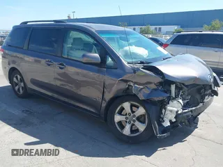 2013 Toyota Sienna LE AAS with VIN 5TDKK3DC0DS399195, listed as a IAAI auction lot 42378547 with 84,900 mi miles and . Bid and sale history available at DreamBid. Image 1.