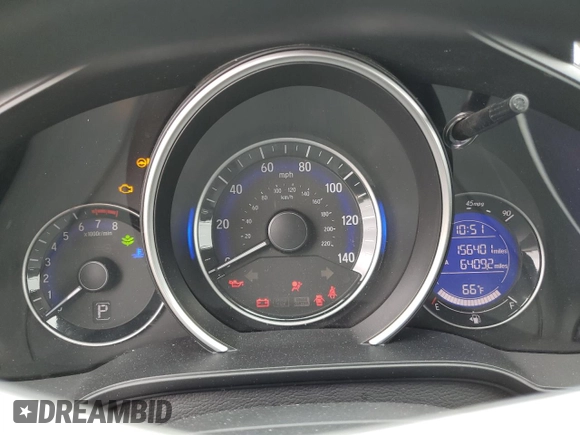 2015 Honda Fit LX with VIN 3HGGK5H55FM708533, listed as a Copart auction lot 53342255 with 156,401 mi miles and Salvage Title. Bid and sale history available at carsss.com. Image 9.