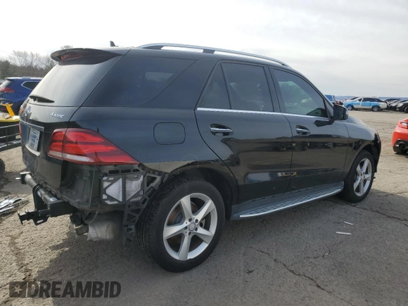 2016 Mercedes-Benz GLE 350 with VIN 4JGDA5HB7GA748357, listed as a Copart auction lot 43135525 with 94,383 mi miles and Salvage title. Bid and sale history available at DreamBid. Image 3.