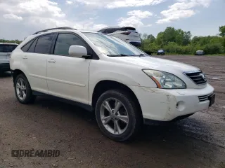 2006 Lexus RX 400h with VIN JTJHW31UX60023361, listed as a Copart auction lot 60489355 with 112,087 mi miles and Salvage title. Bid and sale history available at DreamBid. Image 4.