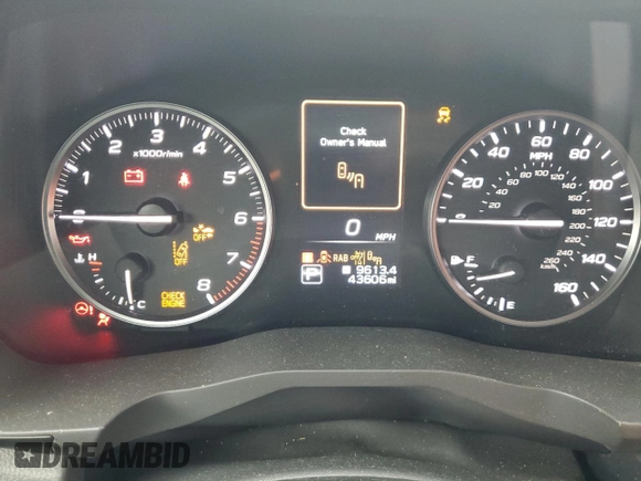 2023 Subaru Ascent Onyx with VIN 4S4WMAHD5P3433510, listed as a Copart auction lot 71253134 with 43,606 mi miles and Salvage title. Bid and sale history available at DreamBid. Image 9.