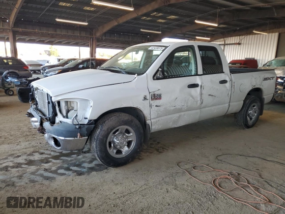 2008 Dodge Ram 2500 SLT with VIN 3D7KR28A48G166008, listed as a Copart auction lot 42439575 with 156,638 mi miles and Salvage Title. Bid and sale history available at carsss.com. Image 1.