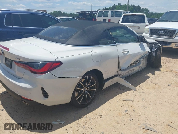 2023 BMW 4 Series 430i xDrive with VIN WBA43AT04PCM23292, listed as a IAAI auction lot 42465765 with 17,376 mi miles and . Bid and sale history available at DreamBid. Image 4.