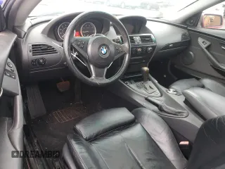 2005 BMW 6 Series 645Ci with VIN WBAEH73405B192485, listed as a Copart auction lot 86522304 with 75,579 mi miles and Salvage Title. Bid and sale history available at carsss.com. Image 8.