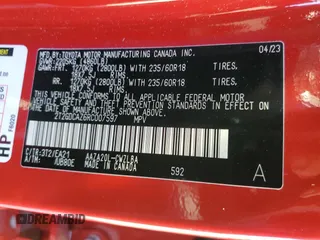 2024 Lexus NX 250 Premium with VIN 2T2GDCAZ6RC007597, listed as a Copart auction lot 42354975 with 71,863 mi miles and Salvage title. Bid and sale history available at DreamBid. Image 14.