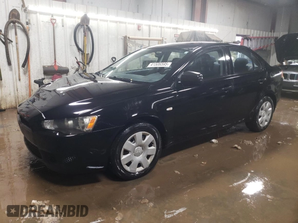 2009 Mitsubishi Lancer DE with VIN JA3AU16U29U015659, listed as a Copart auction lot 41506595 with 142,583 mi miles and Salvage Title. Bid and sale history available at carsss.com. Image 1.