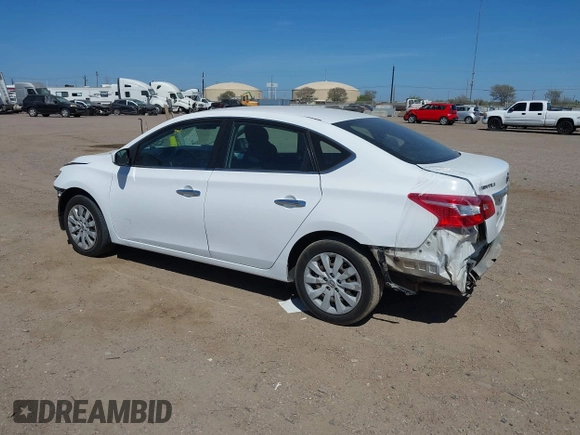 2019 Nissan Sentra S with VIN 3N1AB7AP2KY303215, listed as a IAAI auction lot 41806858 with 97,971 mi miles. Bid and sale history available at carsss.com. Image 3.