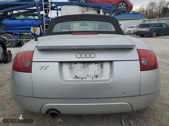 2005 Audi TT with VIN TRUTC28N551003385, listed as a Copart auction lot 47131125 with 102,278 mi miles and Salvage Title. Bid and sale history available at carsss.com. Image 6.