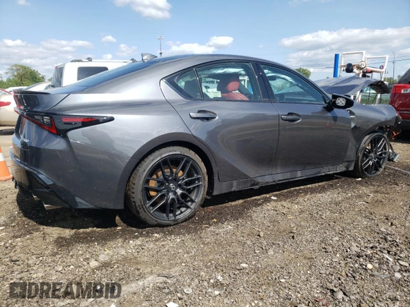 2024 Lexus IS with VIN JTHAP1D28R5005334, listed as a Copart auction lot 68115674 with 1,949 mi miles and Salvage Title. Bid and sale history available at carsss.com. Image 3.