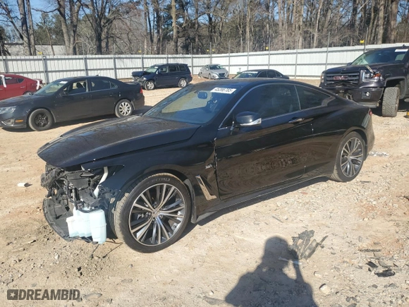 2017 Infiniti Q60 3.0t Premium with VIN JN1EV7EK8HM361560, listed as a Copart auction lot 45396785 with 105,222 mi miles and Salvage Title. Bid and sale history available at carsss.com. Image 1.