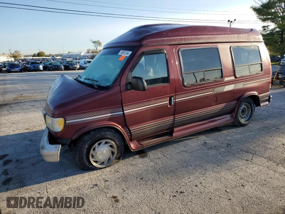 1995 Ford Econoline Cargo with VIN 1FDEE14H4SHB66776, listed as a Copart auction lot 76501244 with 126,673 mi miles and Salvage Title. Bid and sale history available at DreamBid. Image 1.