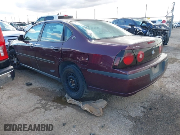 2004 Chevrolet Impala with VIN 2G1WF52E649387334, listed as a IAAI auction lot 40754298 with 216,092 mi miles and . Bid and sale history available at carsss.com. Image 3.