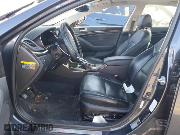 2014 Kia Cadenza Premium with VIN KNALN4D78E5142424, listed as a Copart auction lot 77576304 with 67,069 mi miles and Salvage Title. Bid and sale history available at carsss.com. Image 7.