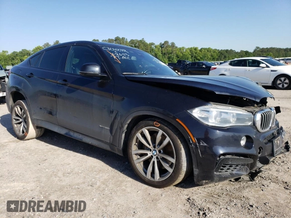 2016 BMW X6 xDrive50i with VIN 5UXKU6C58G0R33838, listed as a Copart auction lot 50343333 with 69,567 mi miles. Bid and sale history available at carsss.com. Image 4.